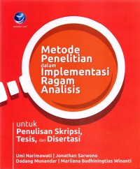 Image of Metode Penelitian dalam Implementasi Ragam Analisis